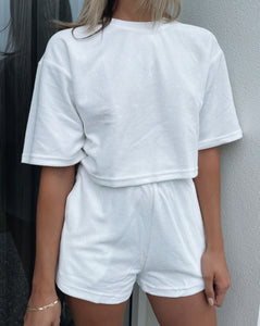BAYSE Amelia Split Shorts - WHITE
